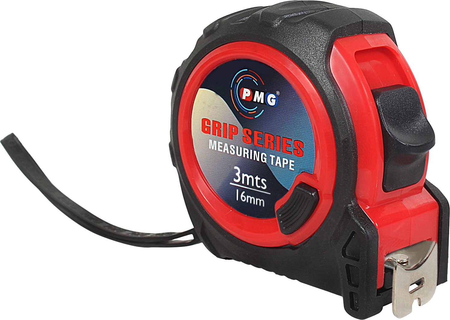 PMG measuring tape - closed front view