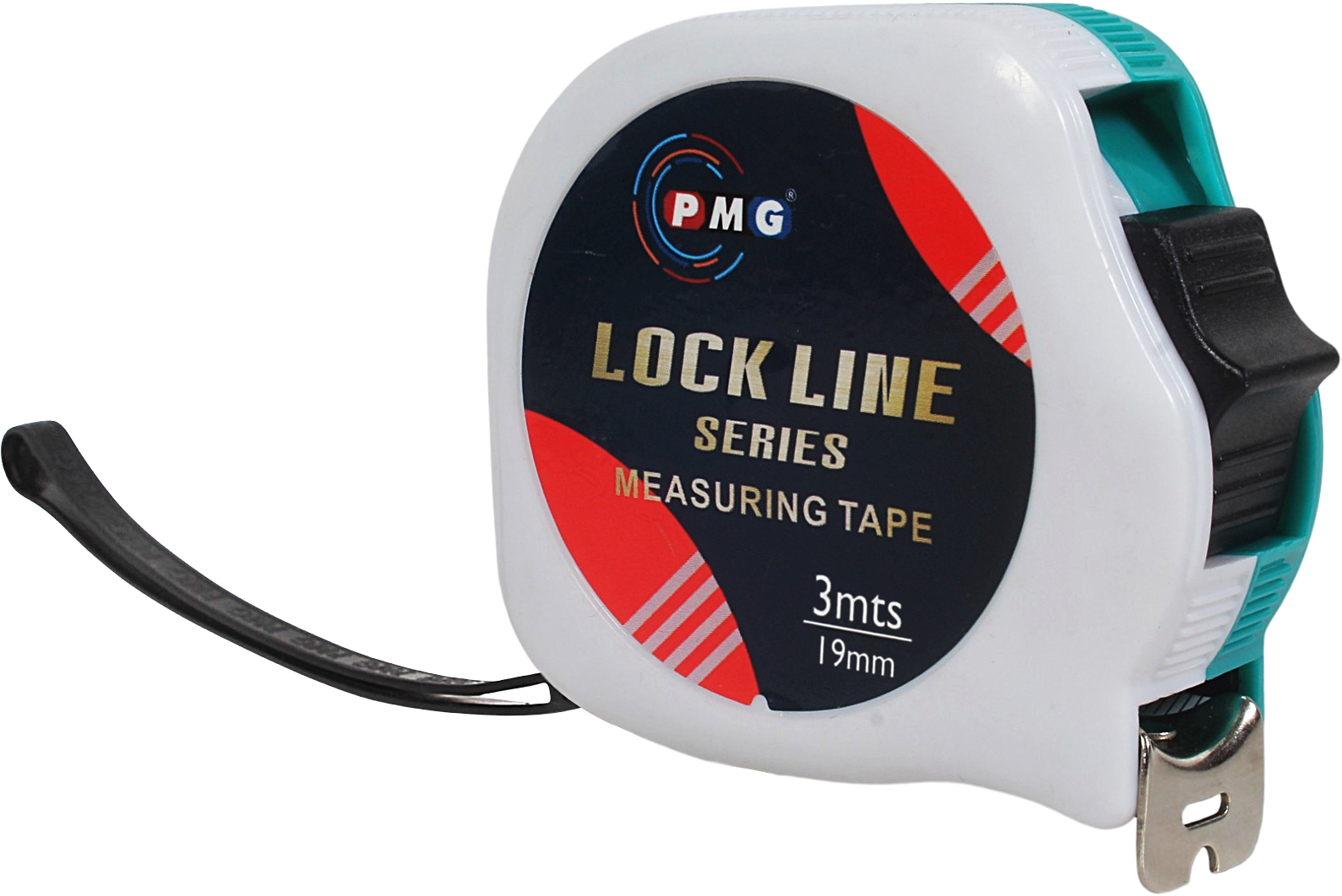 PMG measuring tape - closed front view